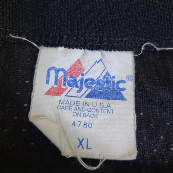 Vintage 90s Wisconsin Badgers UW Mesh Jersey‎ T-Shirt Majestic USA Made - Picture 4 of 12